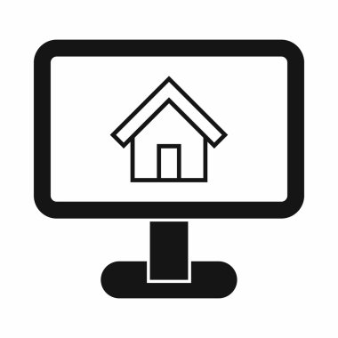 Ev simgesini, basit tarzı düzeni