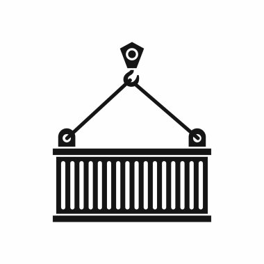 Yük simgesi, basit tarzı vinç
