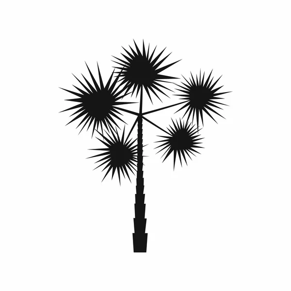 Icono de palmera tropical espinosa, estilo simple — Vector de stock