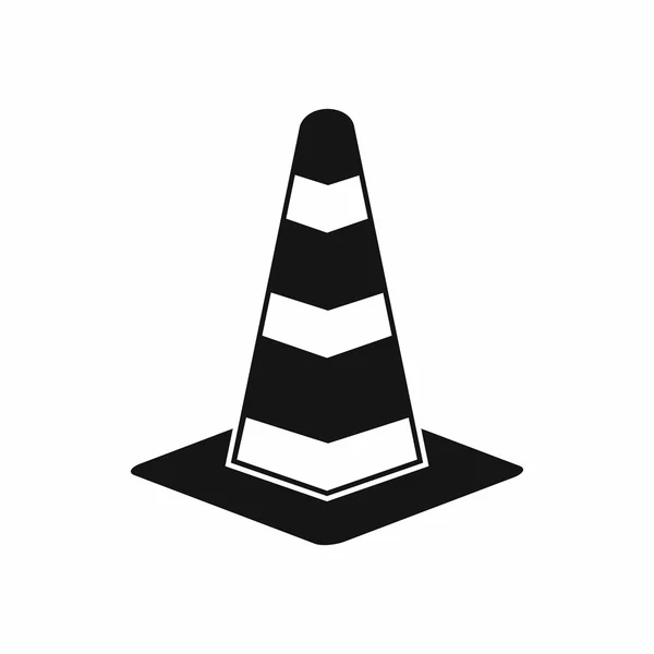 Verkehrskegel-Symbol, einfacher Stil — Stockvektor