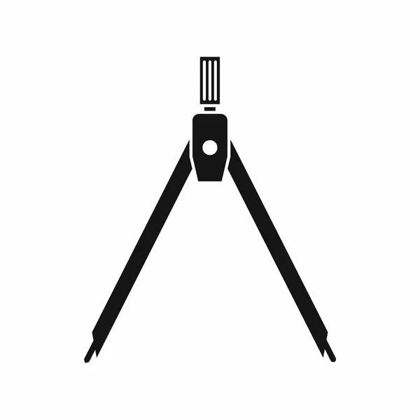 Ritning kompass ikon, enkel stil — Stock vektor