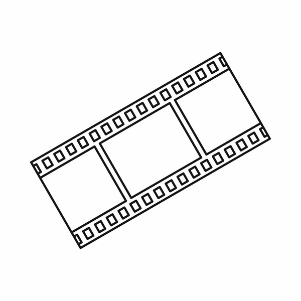 Filmstreifen-Ikone im Umriss-Stil — Stockvektor