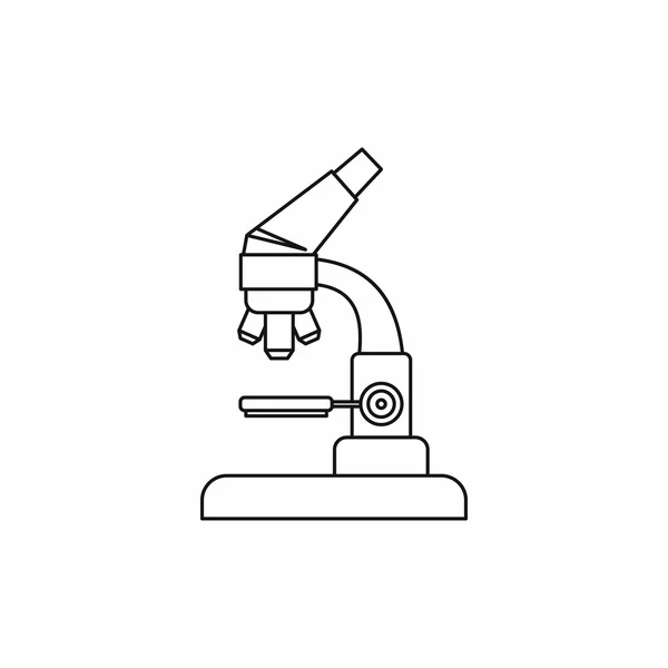 Ícone de microscópio em estilo esboço —  Vetores de Stock