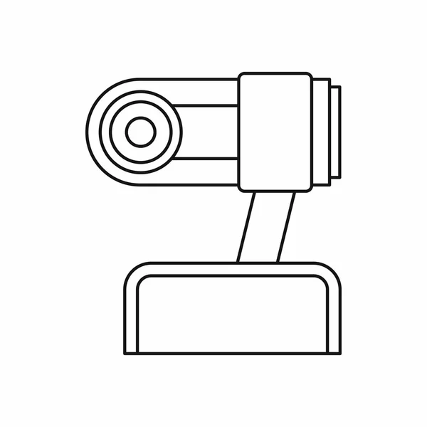 Icono de cámara web en estilo de esquema — Vector de stock