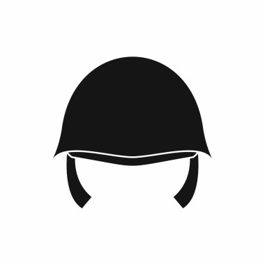 Askeri kask simgesi, basit tarzı
