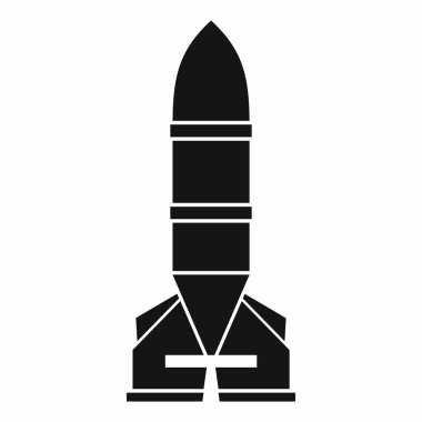 Roket simgesi, basit tarzı