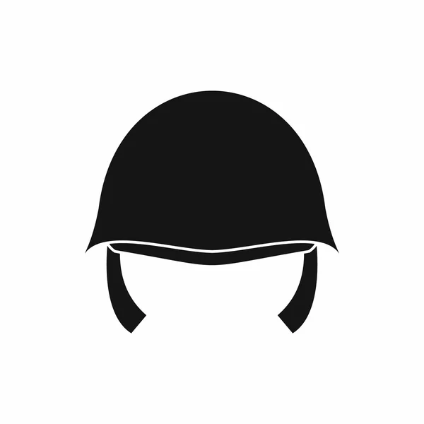 Icône casque militaire, style simple — Image vectorielle