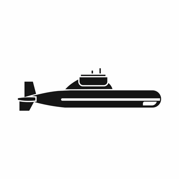 Icona sottomarina, stile semplice — Vettoriale Stock