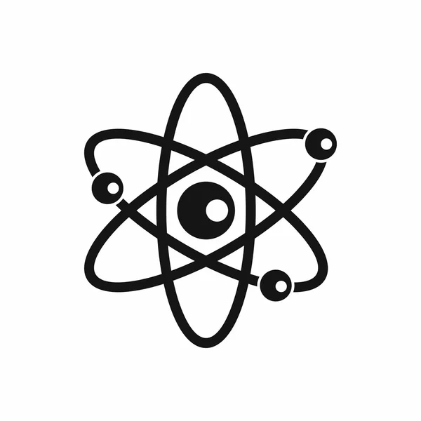 Atom アイコン、シンプルなスタイルの分子 — ストックベクタ