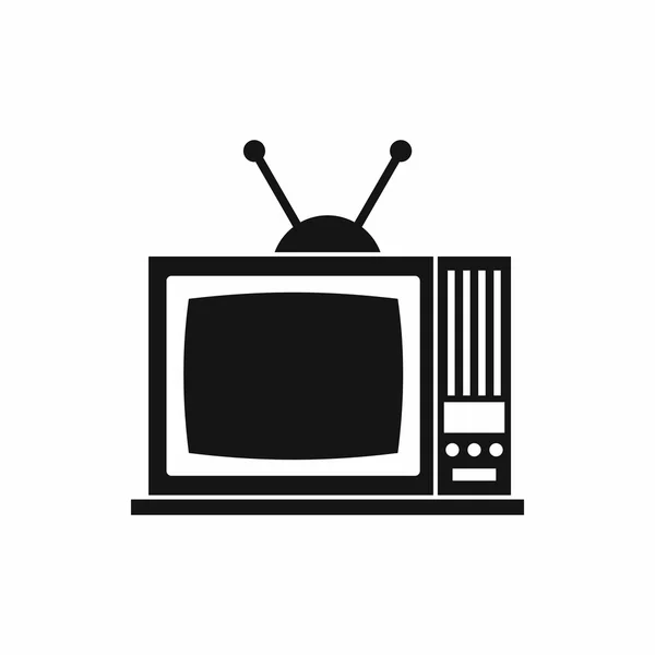 Retro Tv ikona, prosty styl — Wektor stockowy