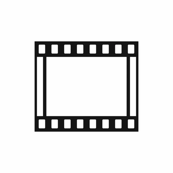 Película con marcos icono de la película, estilo simple — Vector de stock