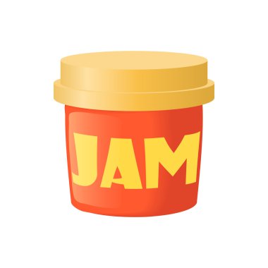 Banka reçel simgesinin, karikatür tarzı