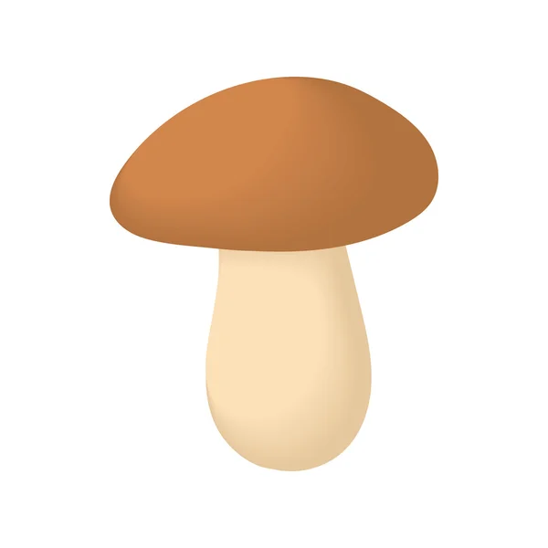 Icône champignon, style dessin animé — Image vectorielle
