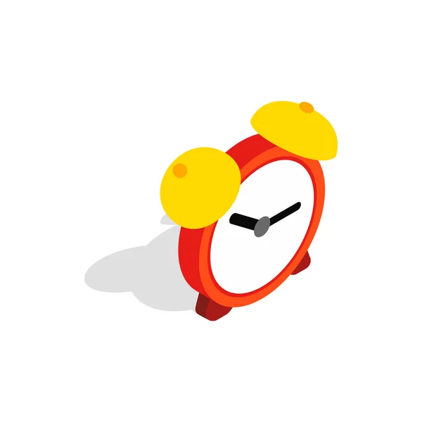 Icono de reloj despertador, estilo isométrico 3d — Vector de stock