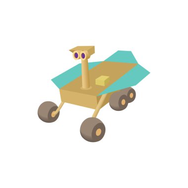Mars exploration rover simgesi, karikatür tarzı