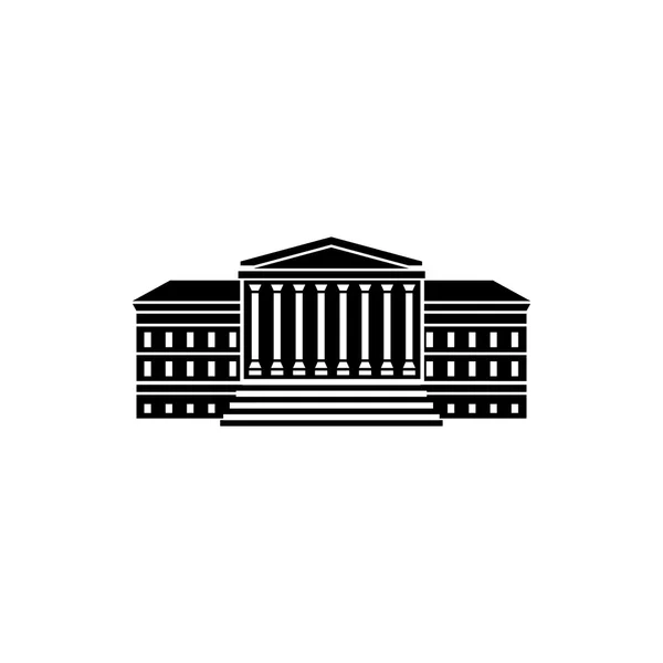 Government building with columns icon — Stock Vector