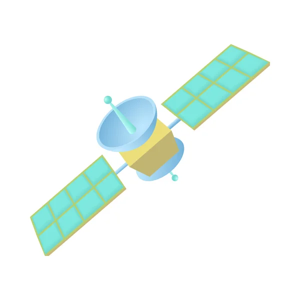 卡通风格空间卫星图标 — 图库矢量图片