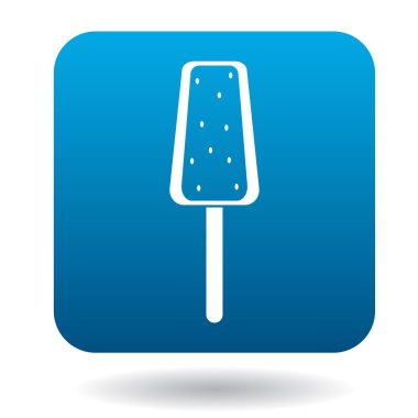 Çikolatalı dondurma simgesi, basit tarzı