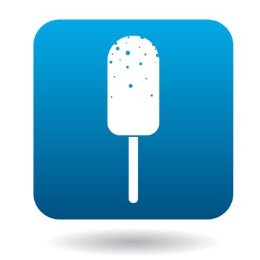 Dondurulmuş dondurma simgesi, basit tarzı