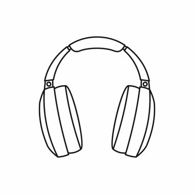 Kulaklık simgesi, anahat stili