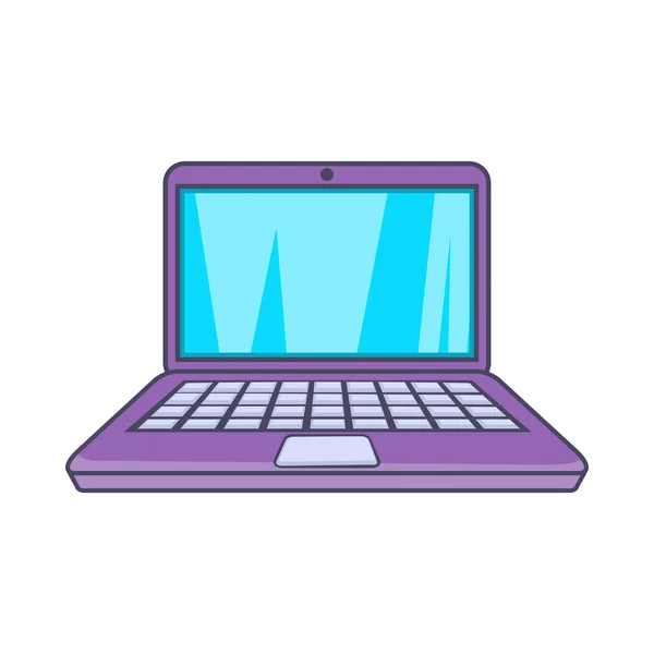 Laptop-Ikone, Cartoon-Stil — Stockvektor