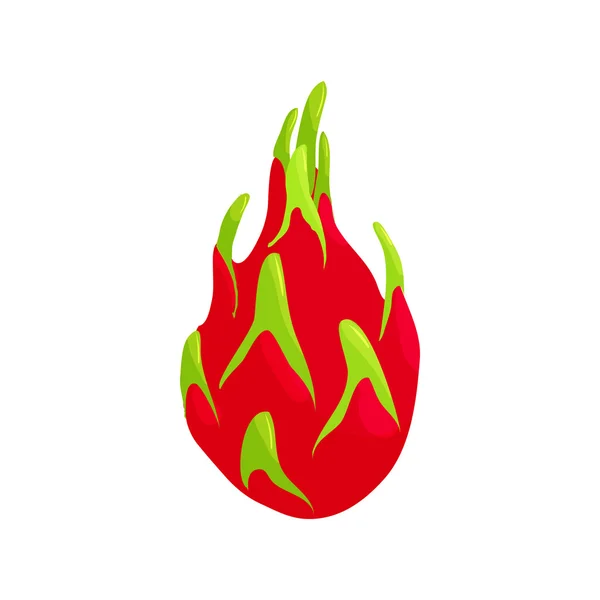 Dragon frukt ikon, tecknad stil — Stock vektor