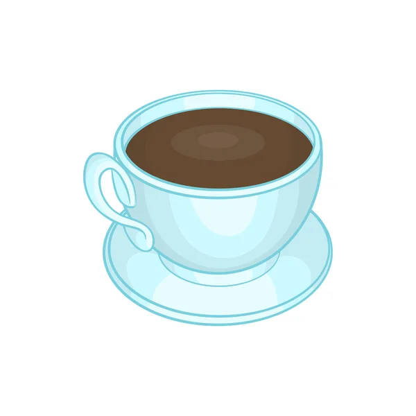 Šálek kávy ikonu, kreslený styl — Stockový vektor
