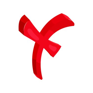 Kızıl Haç, onay işareti simgesini, karikatür tarzı