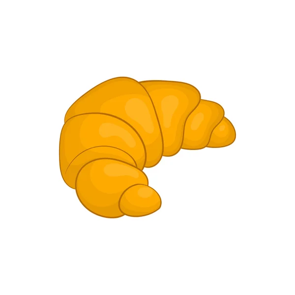 Frisches Croissant-Symbol, Cartoon-Stil — Stockvektor