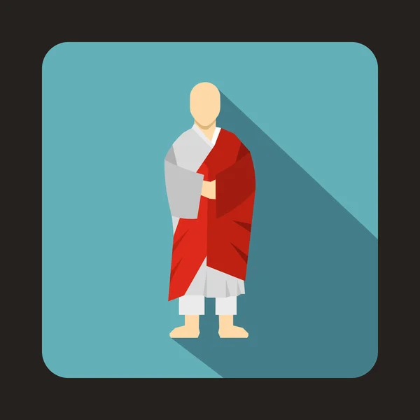 Korejský mnich ikony v plochý — Stockový vektor