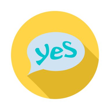 Kabarcık konuşma simgesini, düz stil Evet Word'de