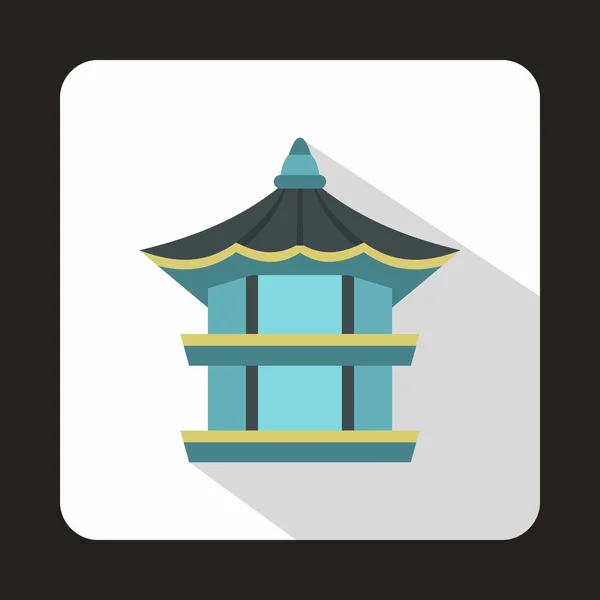 Zeshoekige paviljoen, Zuid-Korea pictogram — Stockvector