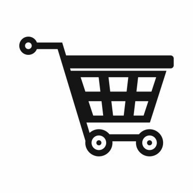 Tekerlekler simgesini, basit tarzı sepet