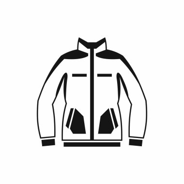 Erkek kış ceket simgesi, basit tarzı