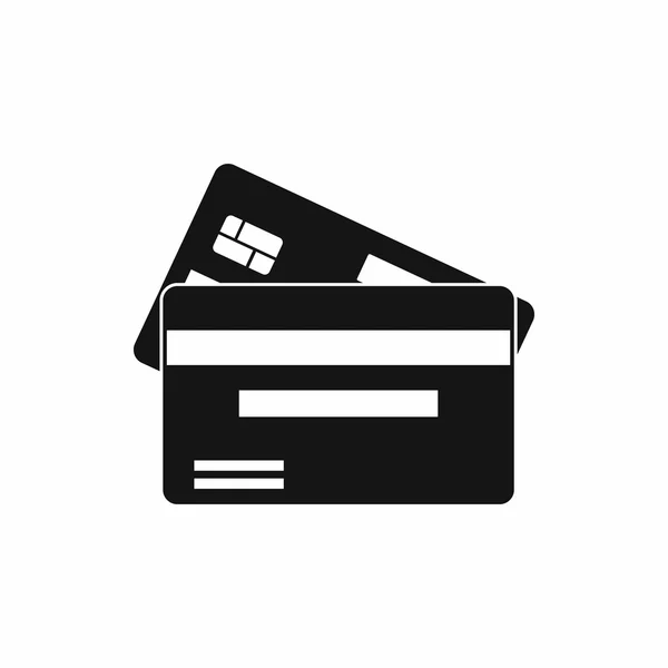 Ikona kreditní karty, jednoduchý styl — Stockový vektor