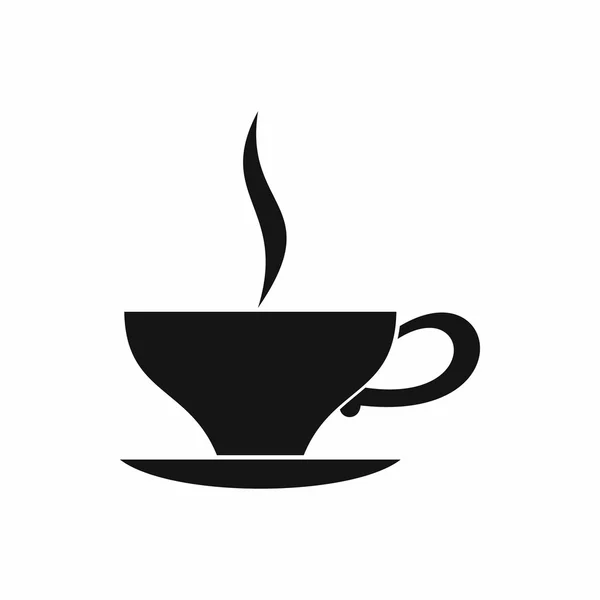 Чашка чая икона, простой стиль — стоковый вектор