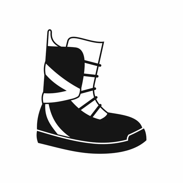 Boot for snowboarding icon, simple style — Stock Vector