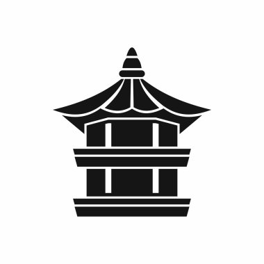 Geleneksel Kore pagoda simgesi, basit tarzı