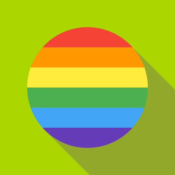 Reainbow circle icon, flat style — стоковый вектор