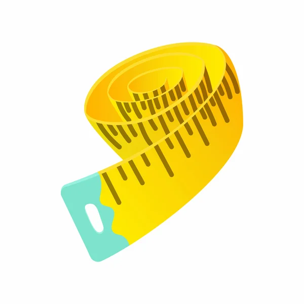 Reeasuring tape icon, cartoon style — стоковый вектор