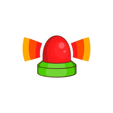 Polis flasher simgesi çizgi film tarzı