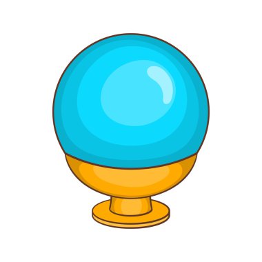 Sihirli top simgesi çizgi film tarzı