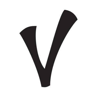 Onay işareti simgesini, basit tarzı