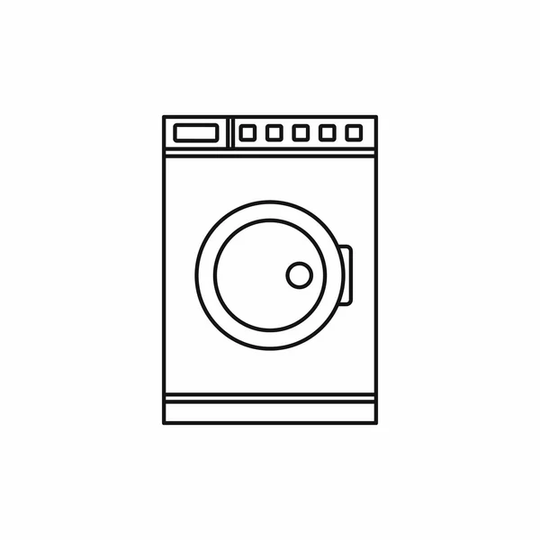 Icono de la lavadora, estilo de contorno — Vector de stock