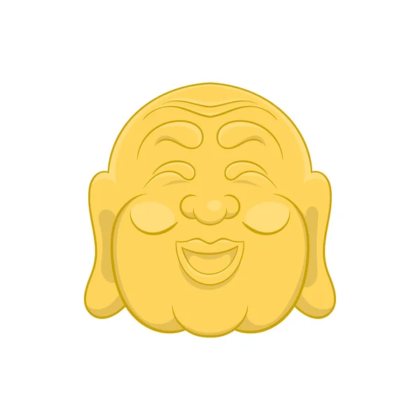 Budha-Kopf-Ikone, Cartoon-Stil — Stockvektor