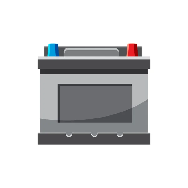 Auto icona della batteria in stile cartone animato — Vettoriale Stock
