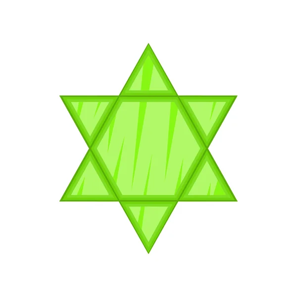 Star of David ikon, rajzfilm stílusú — Stock Vector