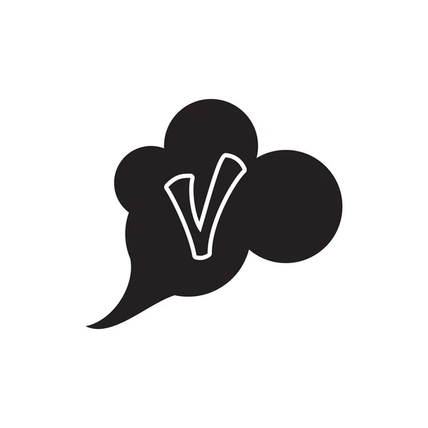 Checkmark no ícone de nuvem, estilo simples —  Vetores de Stock