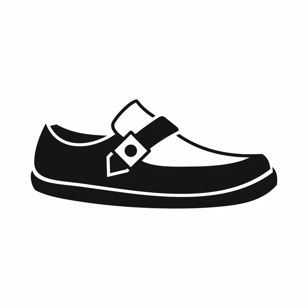 Homme icône mocassin, style simple — Image vectorielle