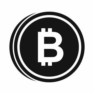 Yazı tura yarasa simgesi, basit tarzı